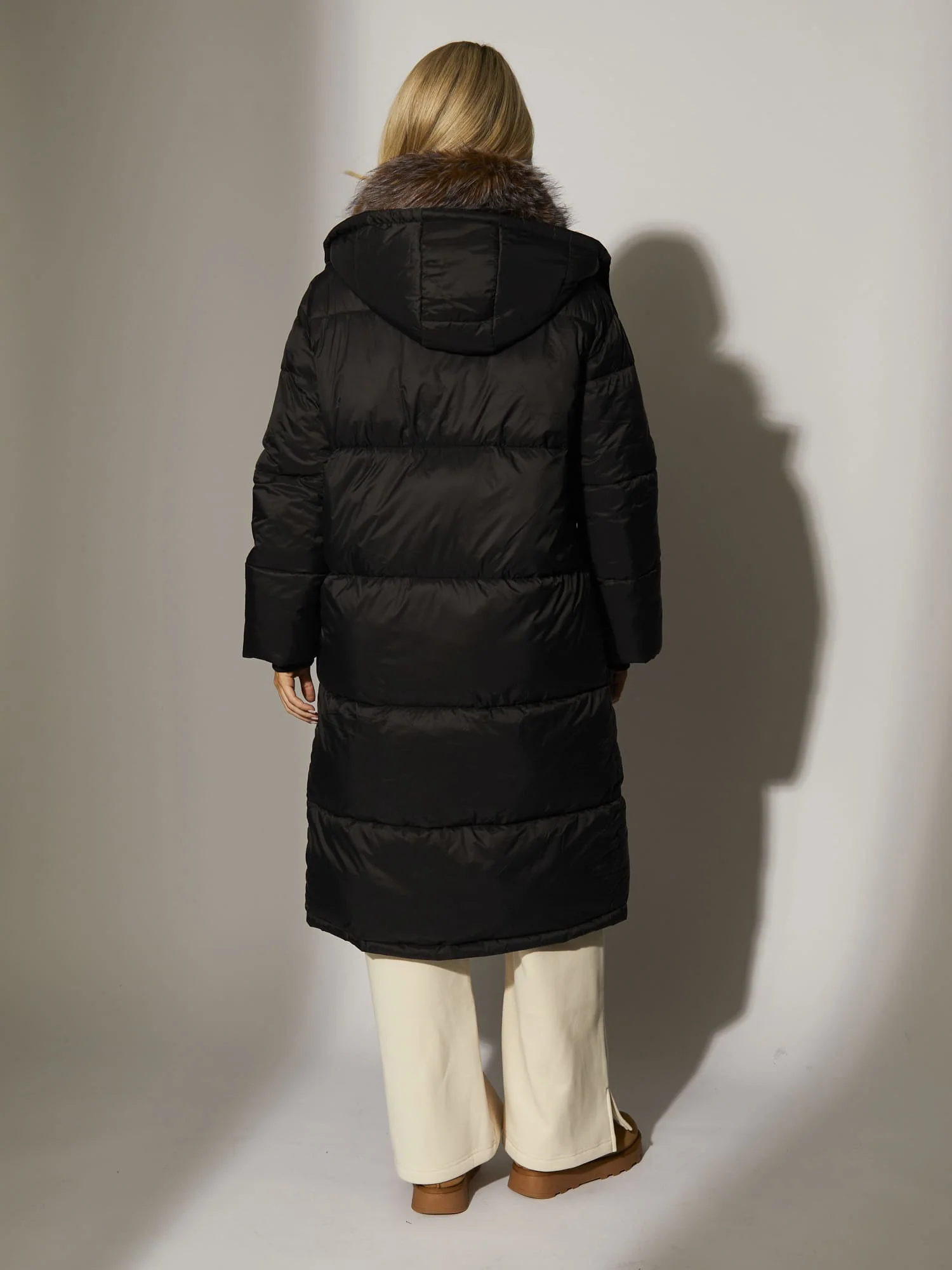 Hawthorne Padded Coat in Black - Image 5
