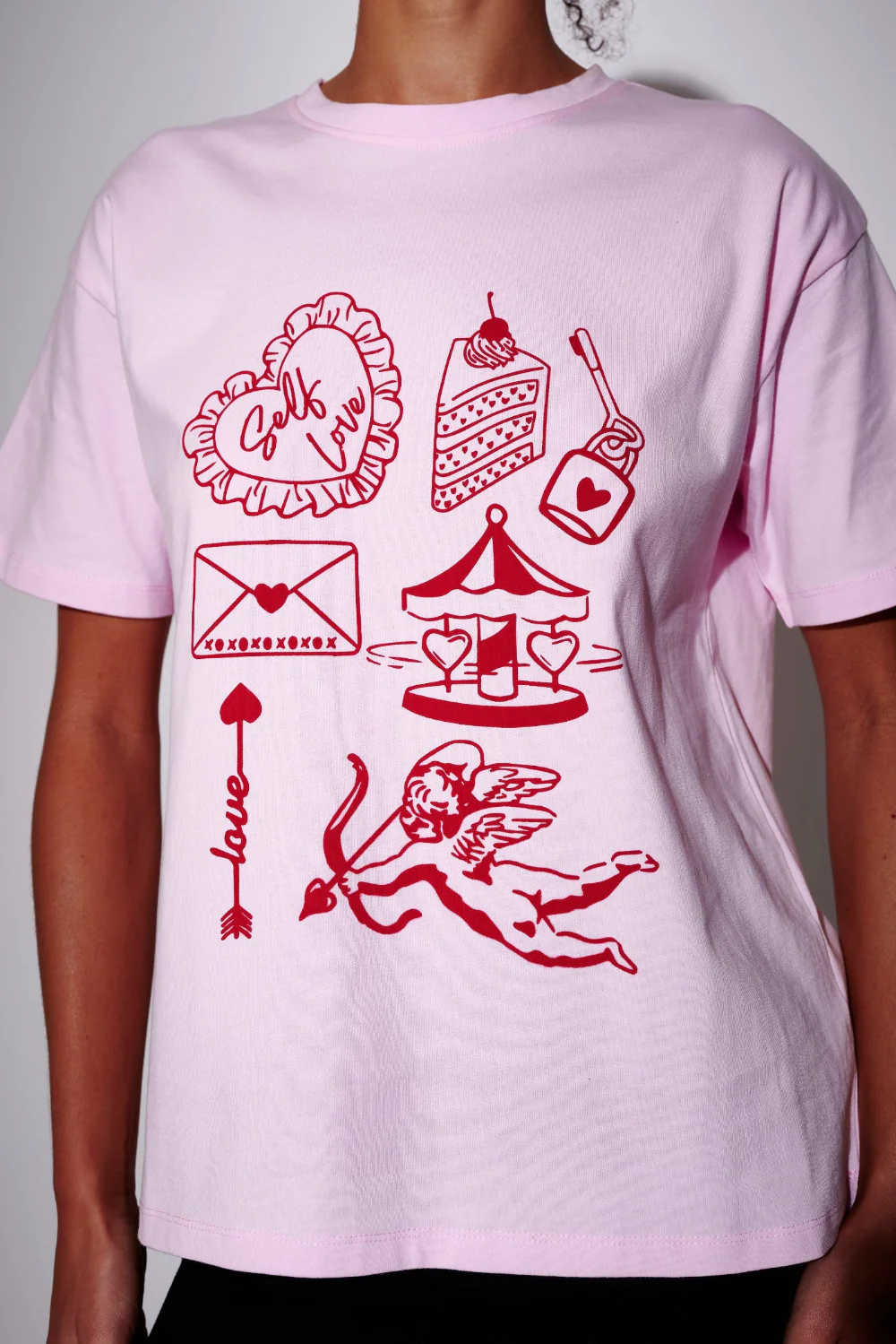 Self Love Graphic Tee in Pink - Image 3